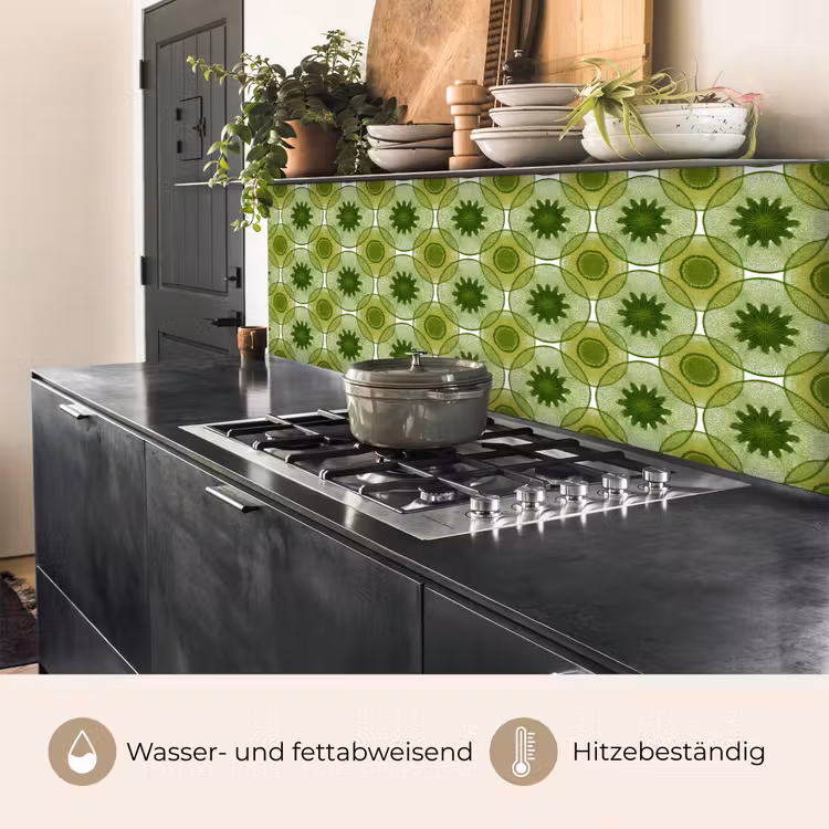 Cirkels - Patroon - Groen keuken achterwand 2 middel 871 -usp_DE