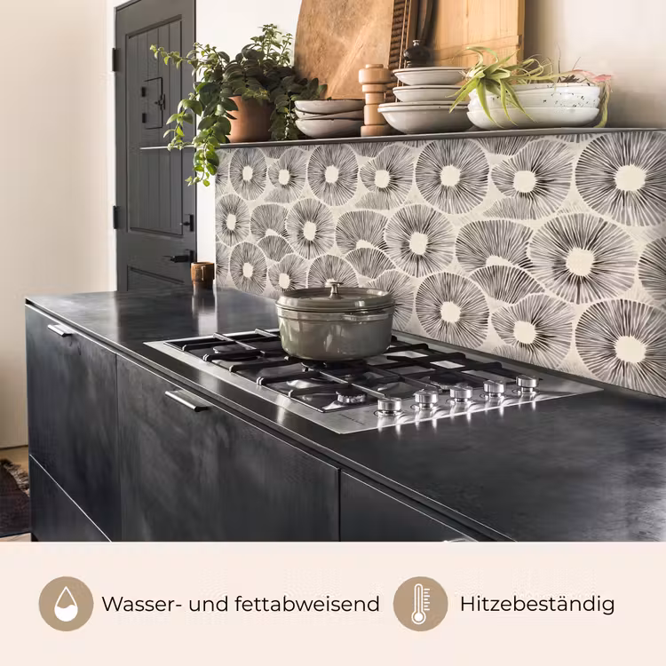 Cirkels - Patroon - Zwart keuken achterwand 2 middel 871 -usp_DE