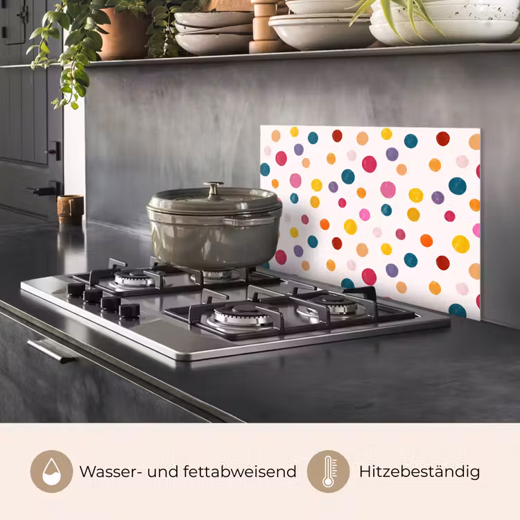 Cirkels - Speels - Kleurrijk keuken achterwand spatscherm klein 900 -usp_DE