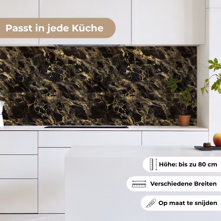 Kristal - Goud - Zwart - Marmer keuken achterwand 2 middel 871 -sfeer4_DE