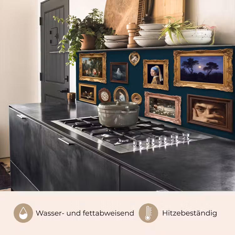 Kunst - Schilderijen - Decoratie - Klassiek - Groen keuken achterwand 2 middel -usp_DE