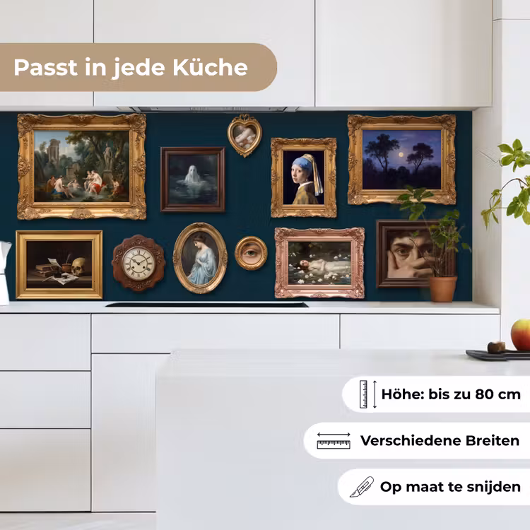 Kunst - Schilderijen - Decoratie - Klassiek - Groen keuken achterwand 2 middel -sfeer4_DE