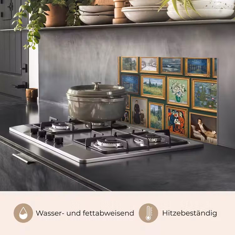 Kunst - Schilderijen - Collectie - Klassiek - Groen keuken achterwand spatscherm klein -usp_DE