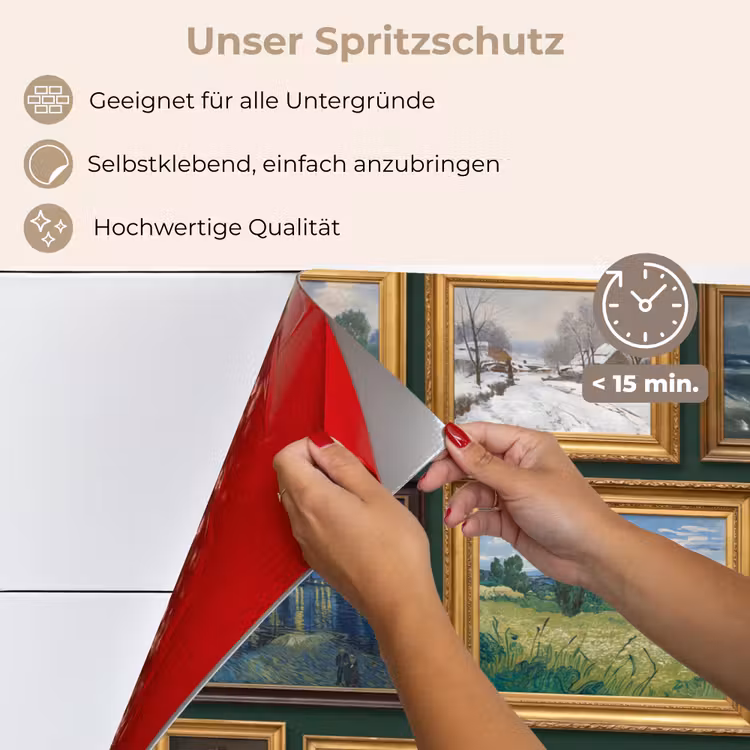 Kunst - Schilderijen - Collectie - Klassiek - Groen keuken achterwand spatscherm klein -spatscherm_DE