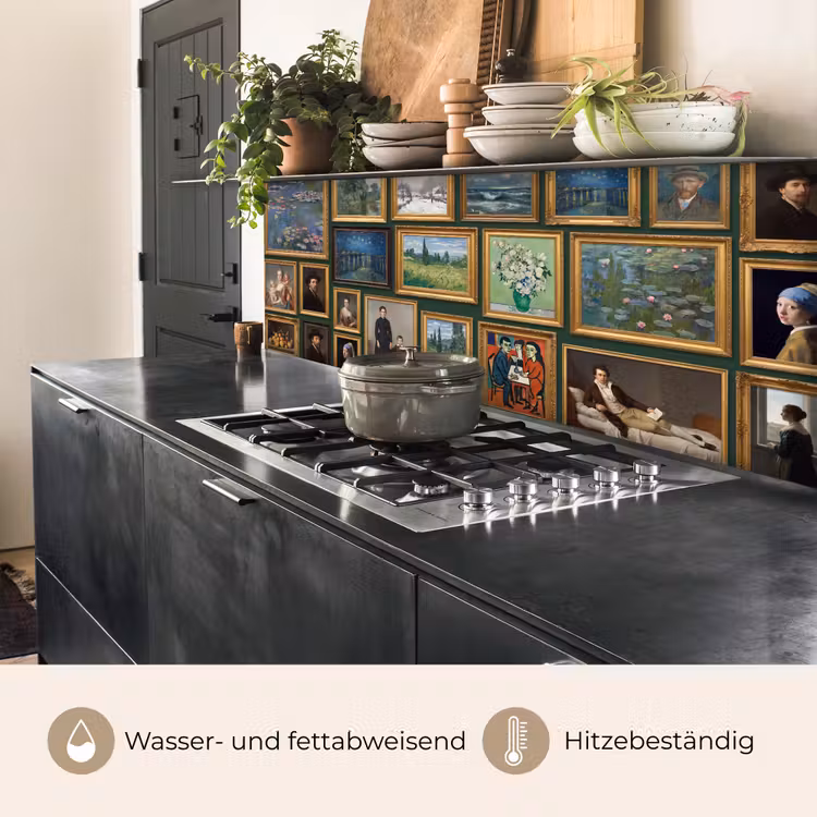 Kunst - Schilderijen - Collectie - Klassiek - Groen keuken achterwand 2 middel -usp_DE