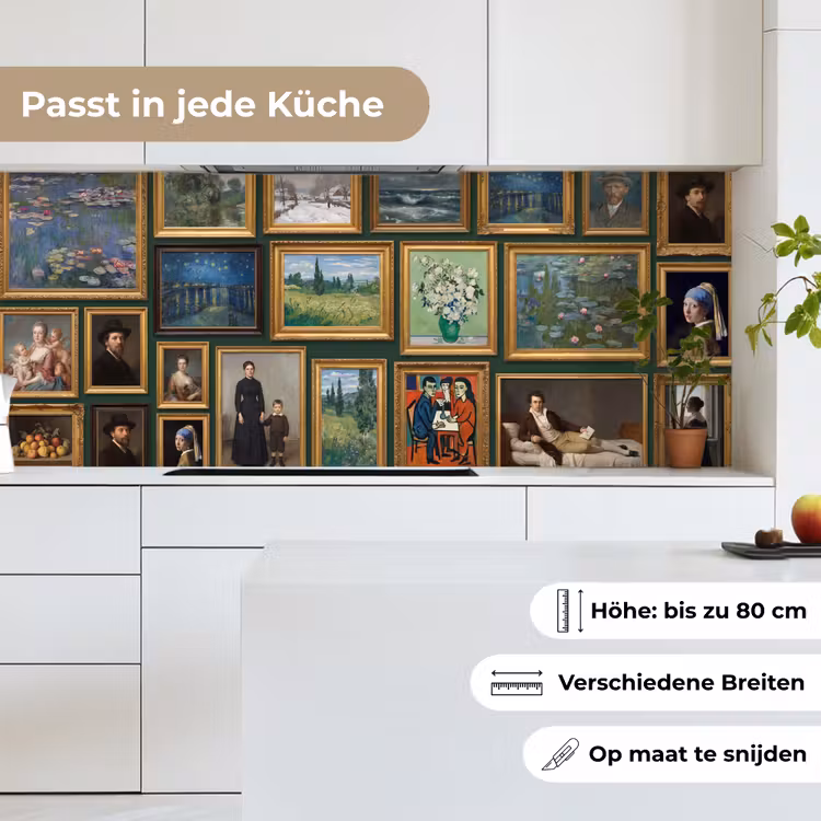 Kunst - Schilderijen - Collectie - Klassiek - Groen keuken achterwand 2 middel -sfeer4_DE