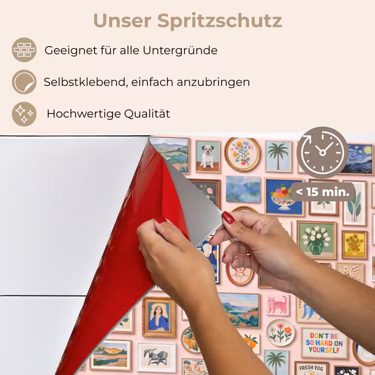 Kunst - Collectie - Decoratie - Modern - Kleurrijk keuken achterwand spatscherm klein -spatscherm_DE