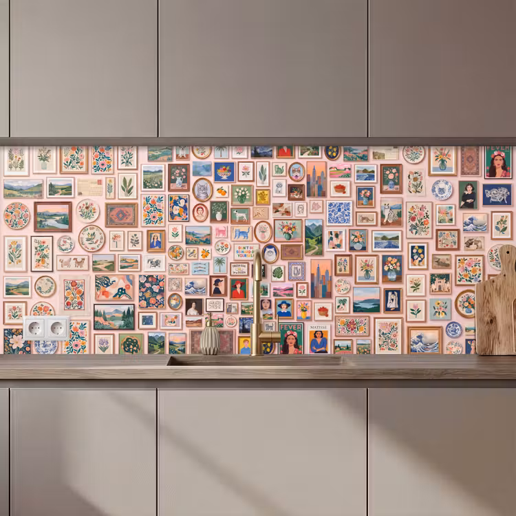 Kunst - Collectie - Decoratie - Modern - Kleurrijk keuken achterwand 2 middel zz_3dshopping