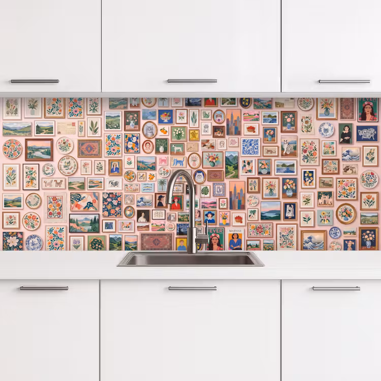 Kunst - Collectie - Decoratie - Modern - Kleurrijk keuken achterwand 2 middel -3d