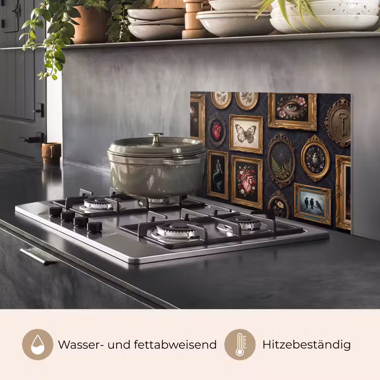 Kunst - Collectie - Vintage - Klassiek - Donker keuken achterwand spatscherm klein -usp_DE