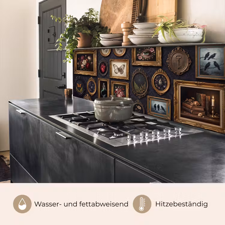 Kunst - Collectie - Vintage - Klassiek - Donker keuken achterwand 2 middel -usp_DE