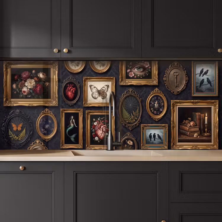 Kunst - Collectie - Vintage - Klassiek - Donker keuken achterwand 2 middel -sfeer1