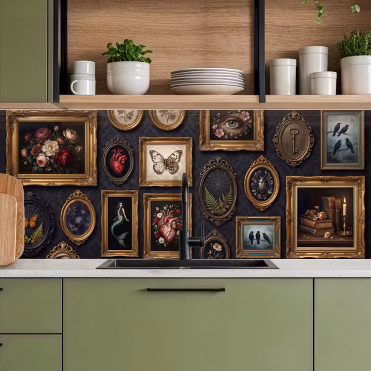 Kunst - Collectie - Vintage - Klassiek - Donker keuken achterwand 2 middel -sfeer3