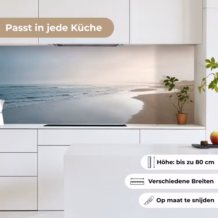 Kustlijn - Strand - Oceaan keuken achterwand 2 middel -sfeer4_DE