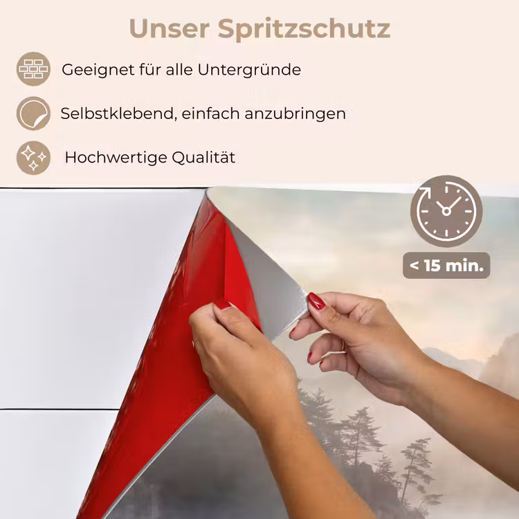 Landschap - Bergen - Mist - Water - Natuur keuken achterwand spatscherm klein -spatscherm_DE