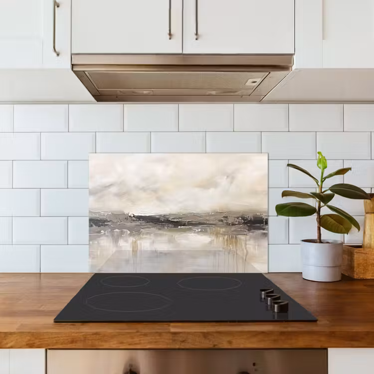Landschap - Horizon - Natuur - Abstract - Neutraal keuken achterwand spatscherm klein -sfeer2