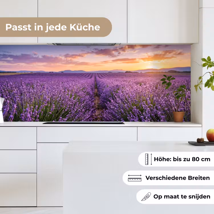 Lavendel - Veld - Natuur - Paars keuken achterwand 2 middel -sfeer4_DE
