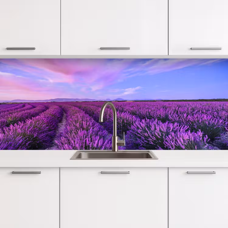 Lavendel - Paars - Bloemen - Natuur keuken achterwand 2 middel -3d