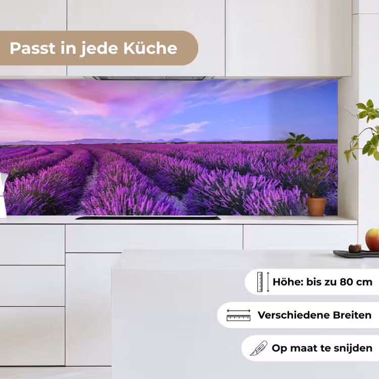 Lavendel - Paars - Bloemen - Natuur keuken achterwand 2 middel -sfeer4_DE