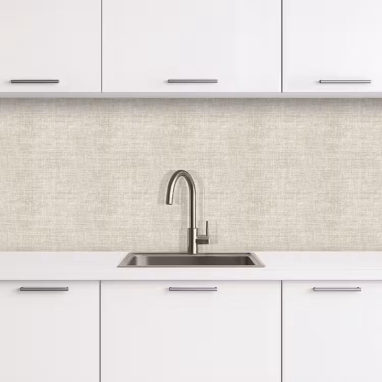 Linnen - Textuur - Beige keuken achterwand 2 middel 871 -3d