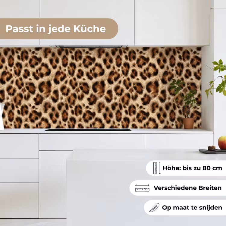 Luipaard - Vacht - Bruin keuken achterwand 2 middel 871 -sfeer4_DE
