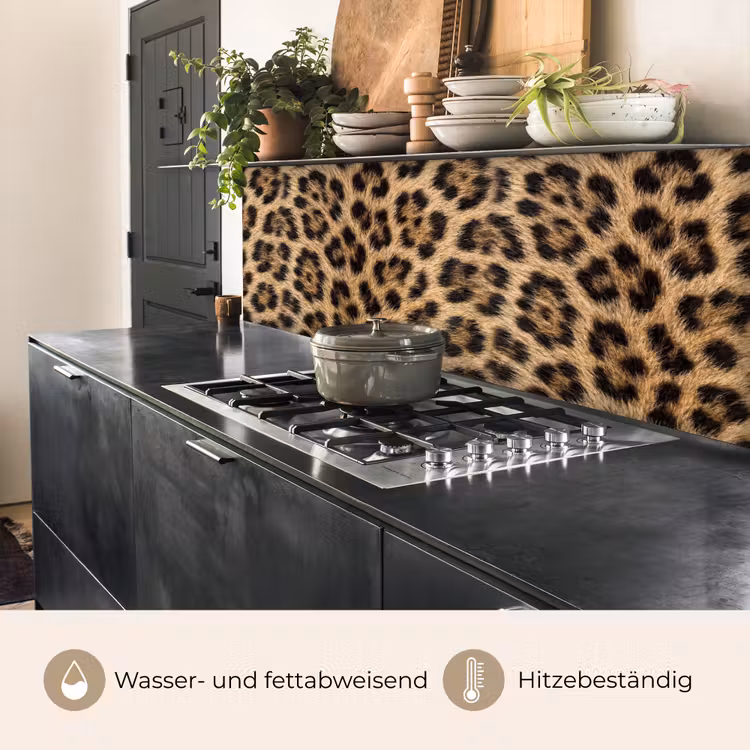 Luipaard - Vacht - Klassiek - Bruin keuken achterwand 2 middel -usp_DE