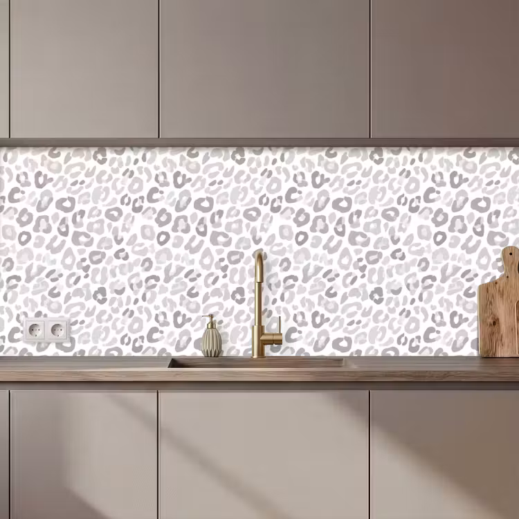 Luipaard - Motief - Grijs keuken achterwand 2 middel 871 zz_3dshopping