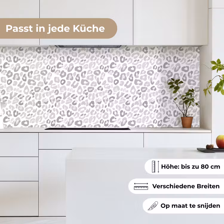 Luipaard - Motief - Grijs keuken achterwand 2 middel 871 -sfeer4_DE