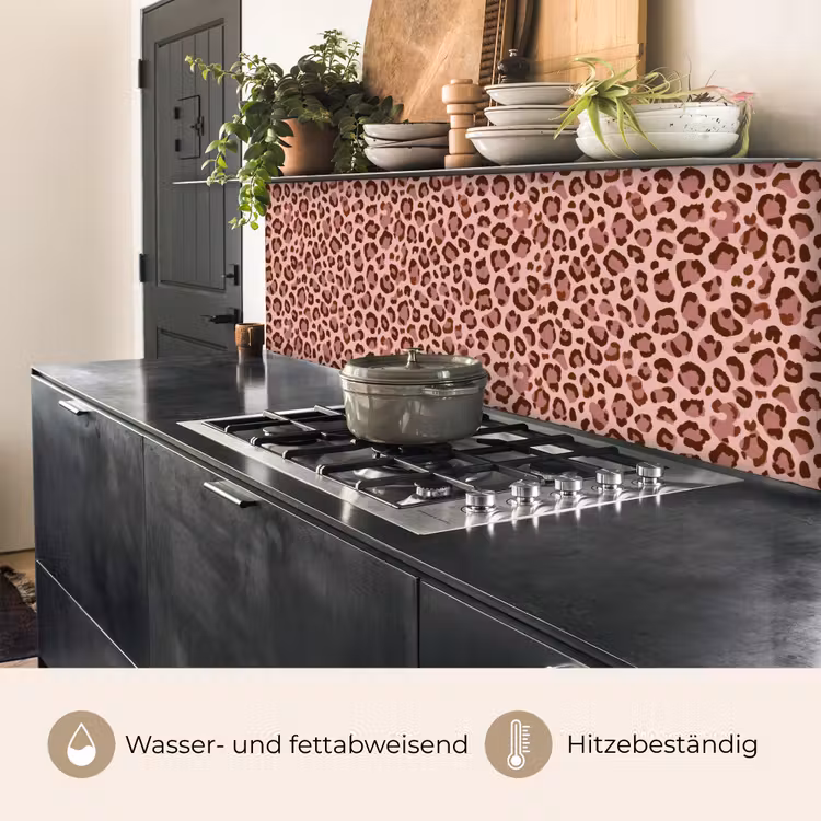 Luipaard - Patroon - Roze keuken achterwand 2 middel 871 -usp_DE