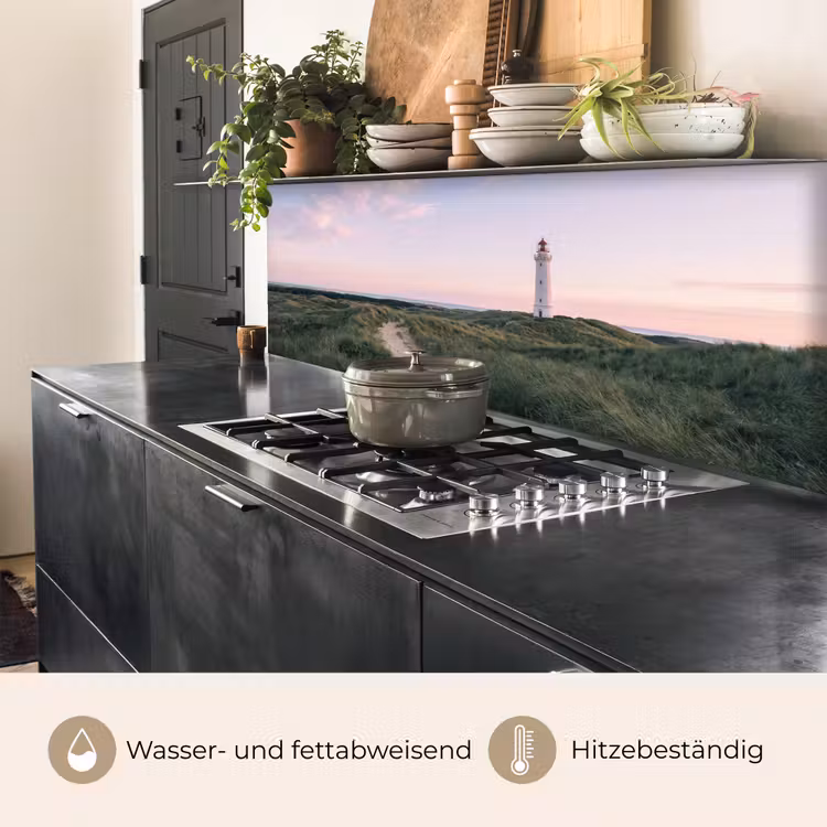 Vuurtoren - Duinlandschap - Zee keuken achterwand 2 middel -usp_DE