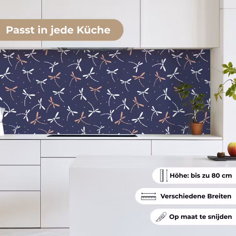 Libelle - Patronen - Pastel - Japans keuken achterwand 2 middel 871 -sfeer4_DE