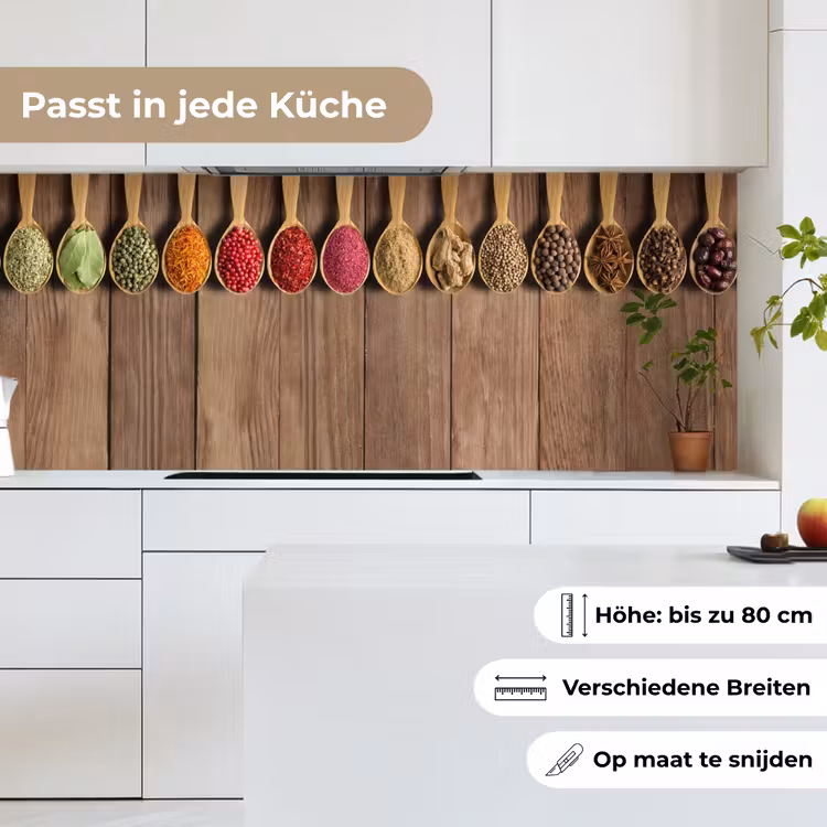 Lepels - Kruiden - Hout keuken achterwand 2 middel -sfeer4_DE