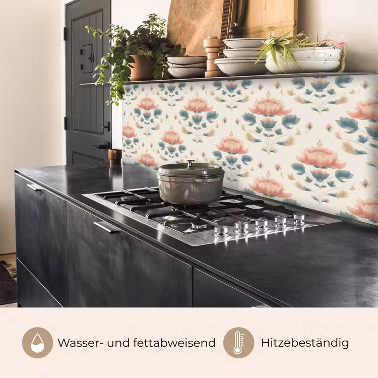 Lotus - Bloemen - Roze keuken achterwand 2 middel 871 -usp_DE