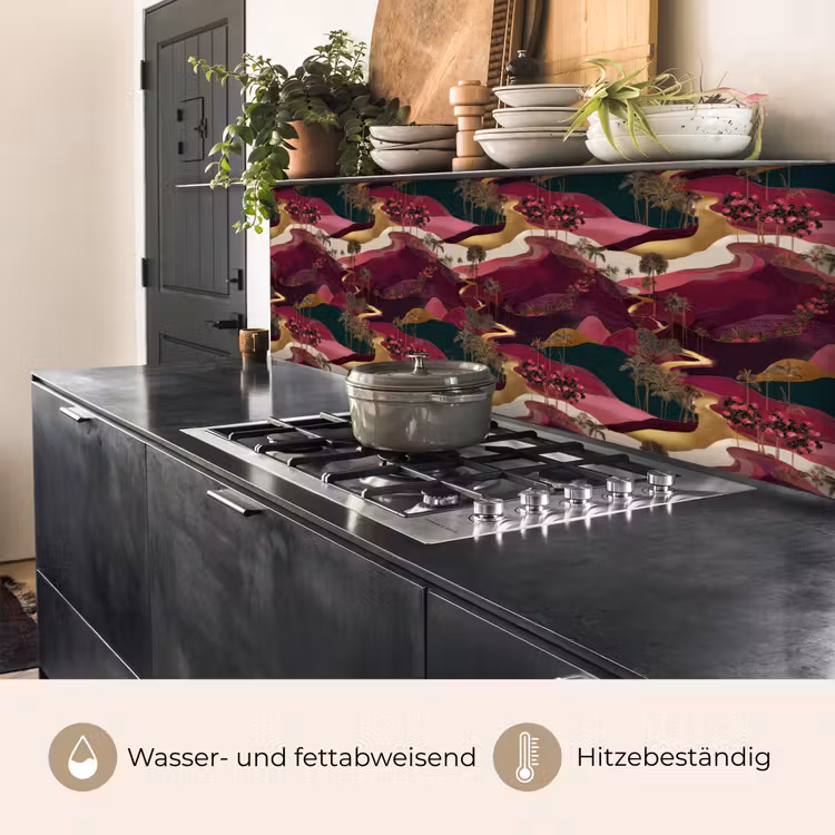 Magisch - Palmbomen - Goud keuken achterwand 2 middel 871 -usp_DE