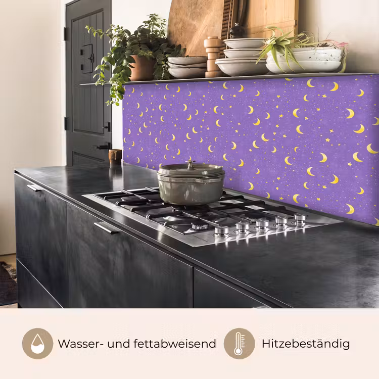 Manen - Sterren - Paars keuken achterwand 2 middel 871 -usp_DE