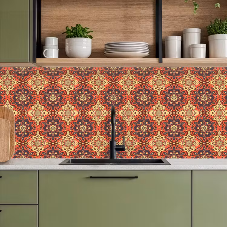 Mandala - Bloemen - Boho - Patronen keuken achterwand 2 middel 871 -sfeer3