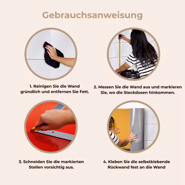 Man - Bubblegum - Portret - Geel - Modern keuken achterwand 2 middel -gebruiksaanwijzing_DE