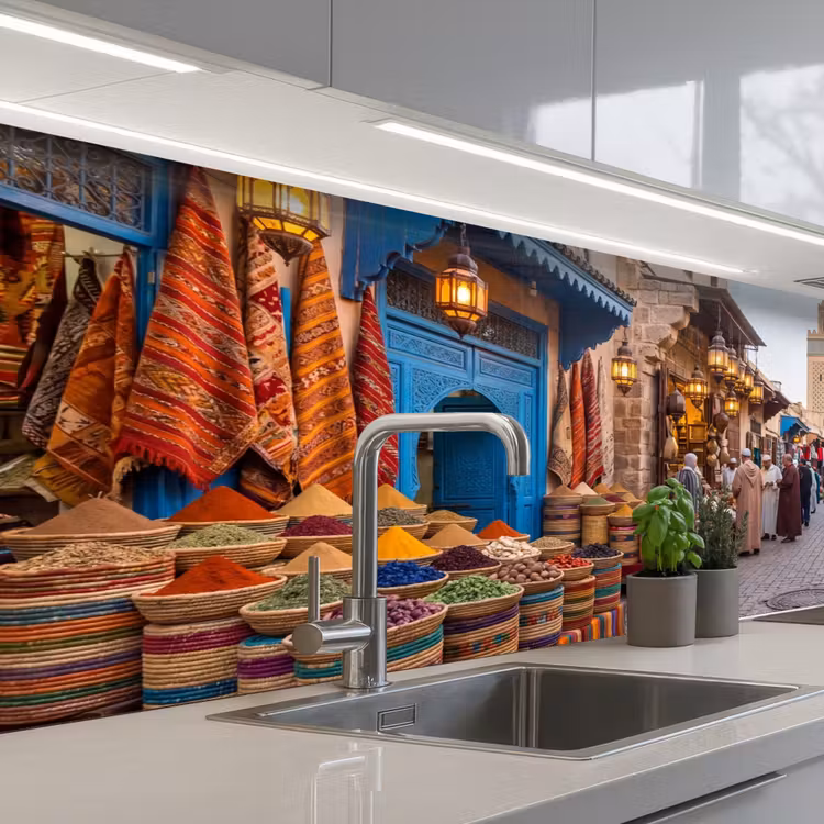 Küchenrückwand - Markt – Orientalisch – Farbenfroh - Markt - Oosters - Kleurrijk keuken achterwand 2 middel