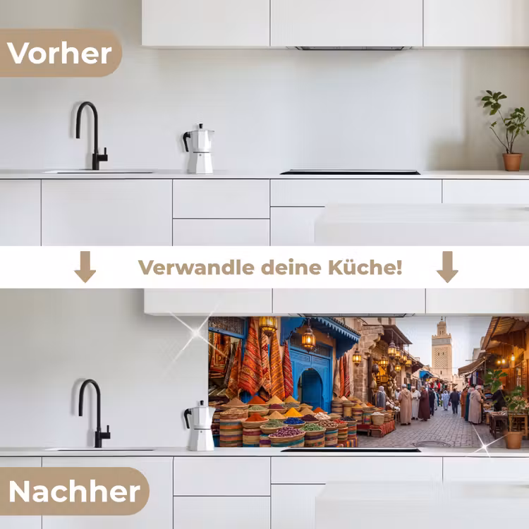 Küchenrückwand - Markt – Orientalisch – Farbenfroh - Markt - Oosters - Kleurrijk keuken achterwand 2 middel
