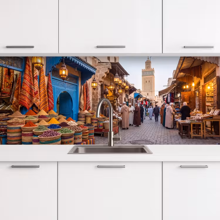 Küchenrückwand - Markt – Orientalisch – Farbenfroh - Markt - Oosters - Kleurrijk keuken achterwand 2 middel