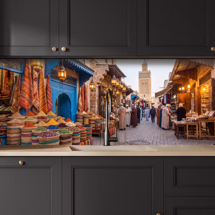 Küchenrückwand - Markt – Orientalisch – Farbenfroh - Markt - Oosters - Kleurrijk keuken achterwand 2 middel