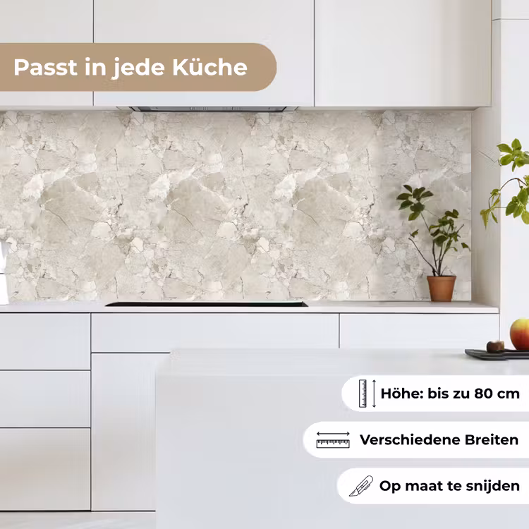 Marmer - Grijs - Aders keuken achterwand 2 middel 871 -sfeer4_DE