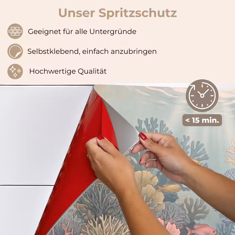 Zee - Koraal - Vis - Natuur - Kleurrijk keuken achterwand spatscherm klein -spatscherm_DE