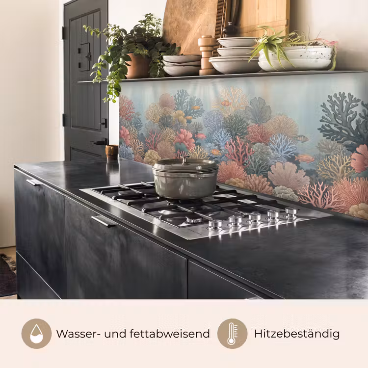 Zee - Koraal - Vis - Natuur - Kleurrijk keuken achterwand 2 middel -usp_DE