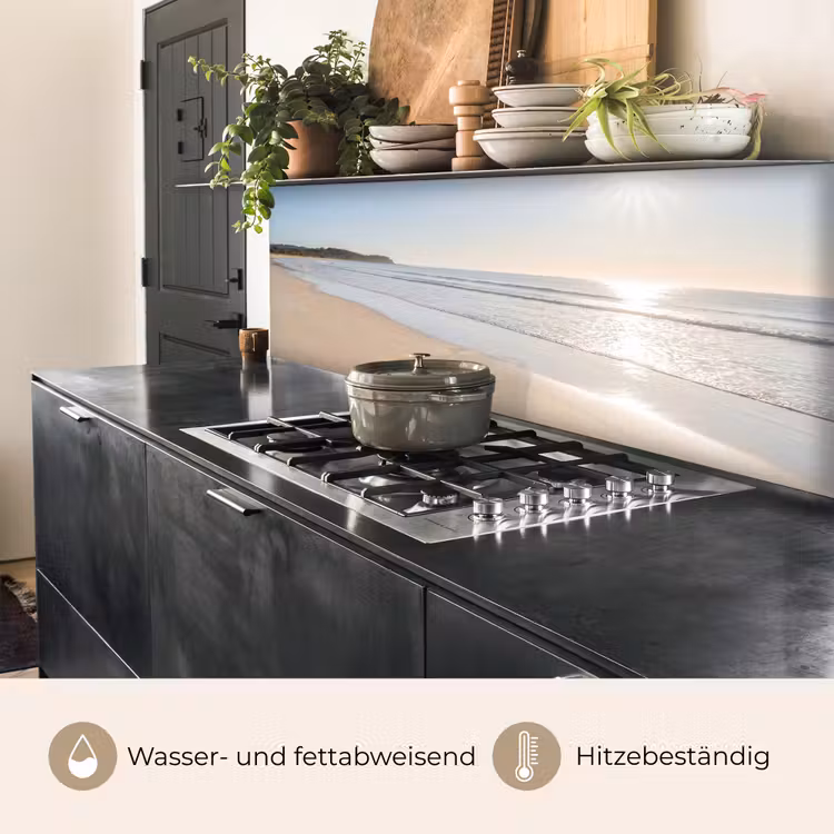 Zee - Zon - Zand keuken achterwand 2 middel -usp_DE