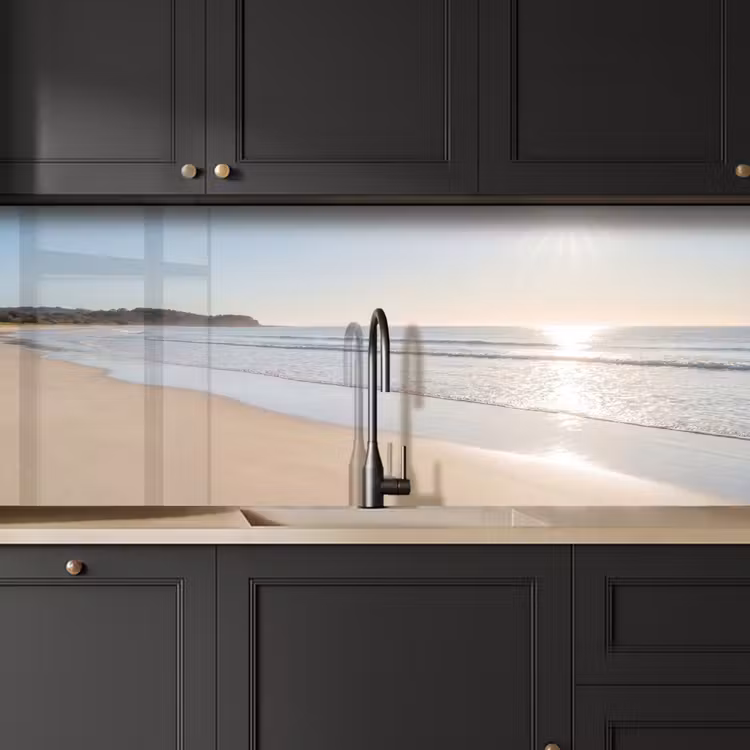 Zee - Zon - Zand keuken achterwand 2 middel -sfeer1