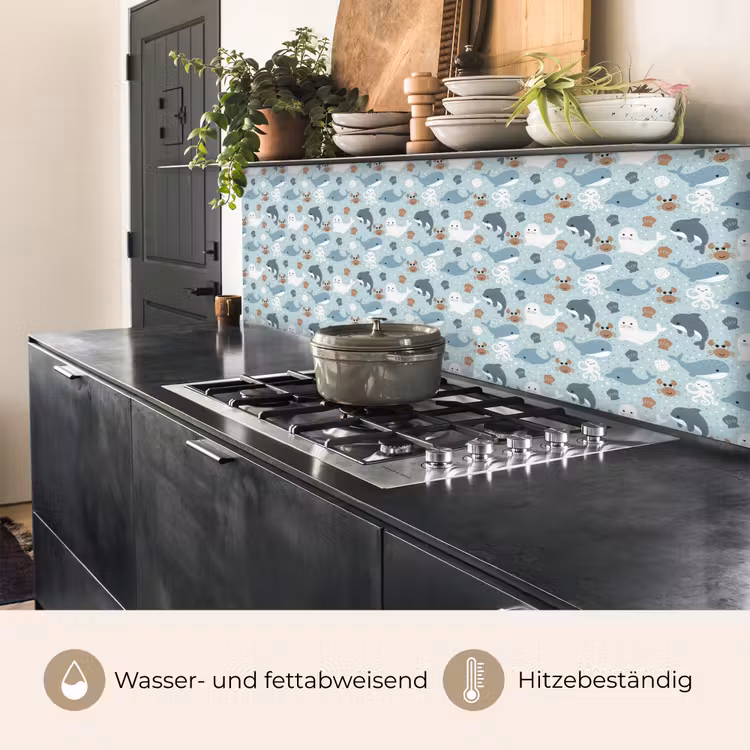 Oceaan - Walvis - Zeehond - Krab keuken achterwand 2 middel 871 -usp_DE