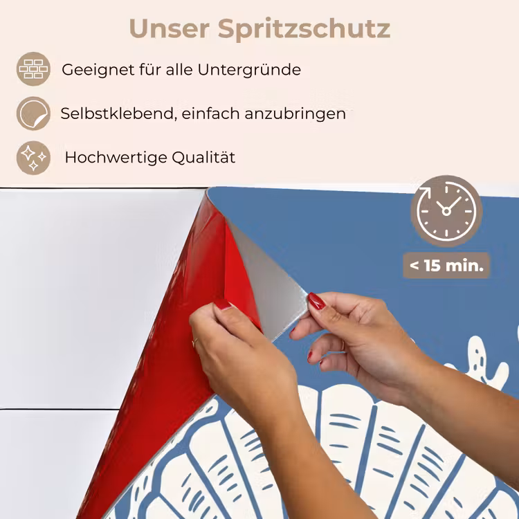 Zeeleven - Koraal - Schelp - Vis - Illustratie - Onderwater keuken achterwand spatscherm klein -spatscherm_DE