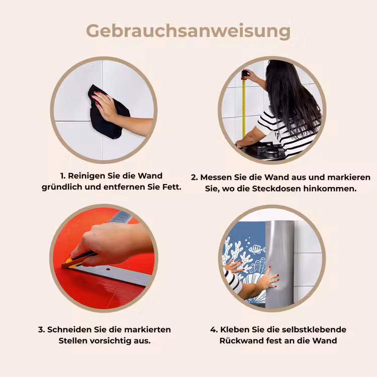 Zeeleven - Koraal - Schelp - Vis - Illustratie - Onderwater keuken achterwand 2 middel -gebruiksaanwijzing_DE