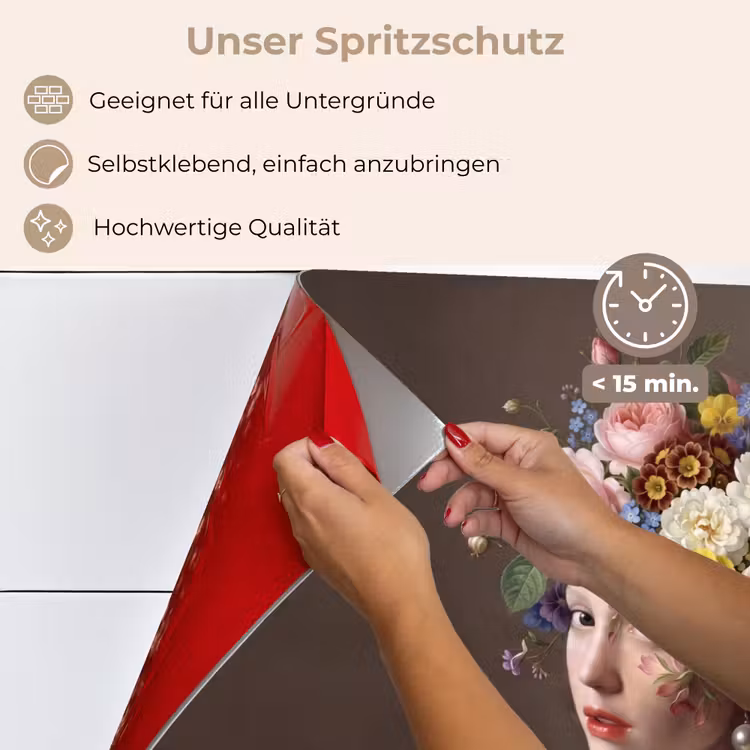 Meesterwerk - Modern - Kleurrijk keuken achterwand spatscherm klein -spatscherm_DE